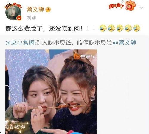 蔡文静p的表情包,笑出腹肌的瞬间